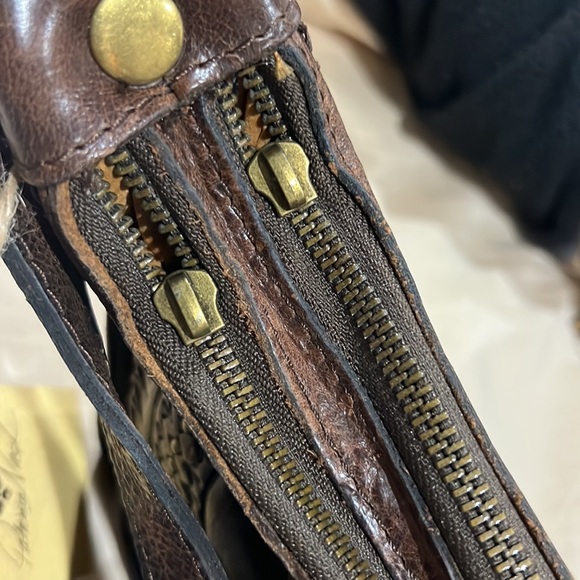 Sold Patricia Nash 'Camila' Vintage Leather Shoulder Bag Purse With Tags - Picture 8 of 8